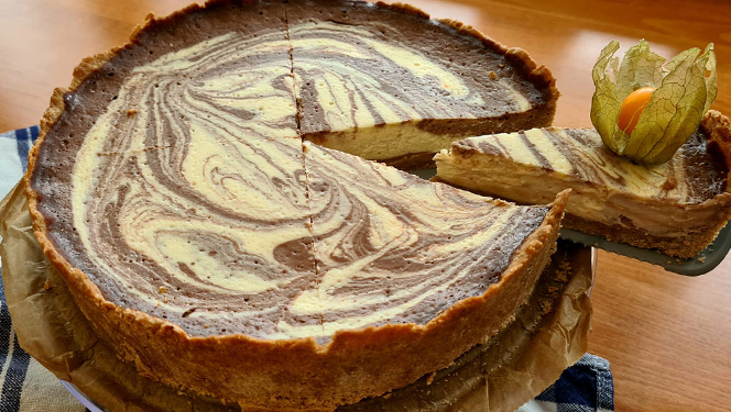 Kakaovo - pomarančový cheesecake