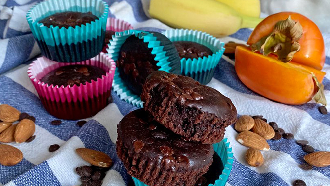 Fit čokoládové muffiny