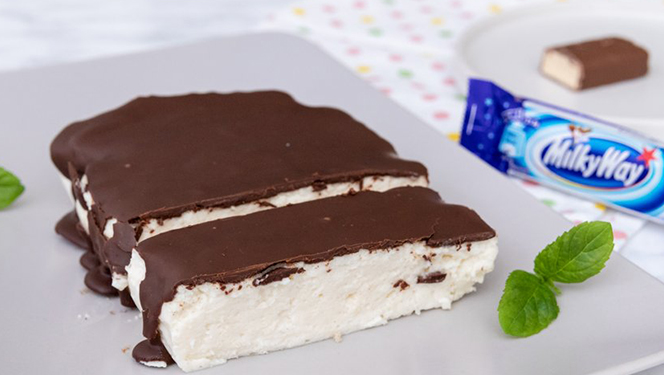 Domáci fitness Milky way zákusok